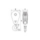Triple pulley with hook