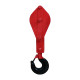 Triple pulley with hook
