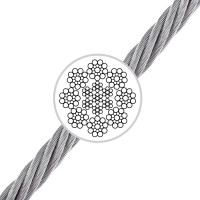 Канат EN12385-5 (8х19) БНС ГЛ с металлическим сердечником