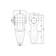 Poured socket open-type (bolt-nut)