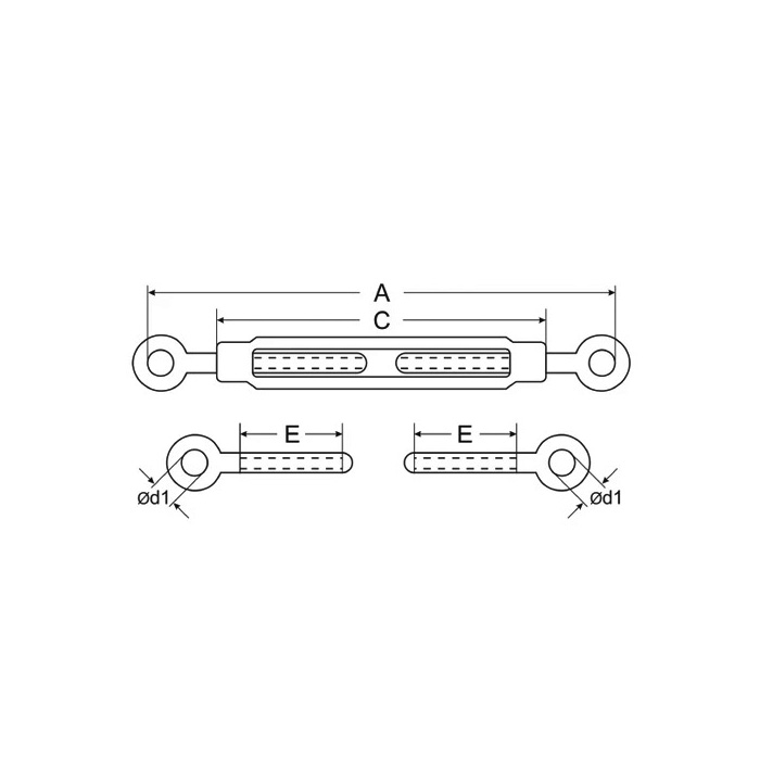 Талреп монтажний DIN 1480 (кільце-кільце)